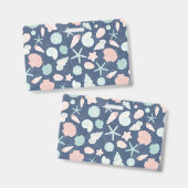 海岸の貝 Beach & Ocean デザイン バッジ (正面&裏面)