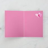 海岸の青ガニ 水彩画 ビーチ バレンタイン カード (内部)