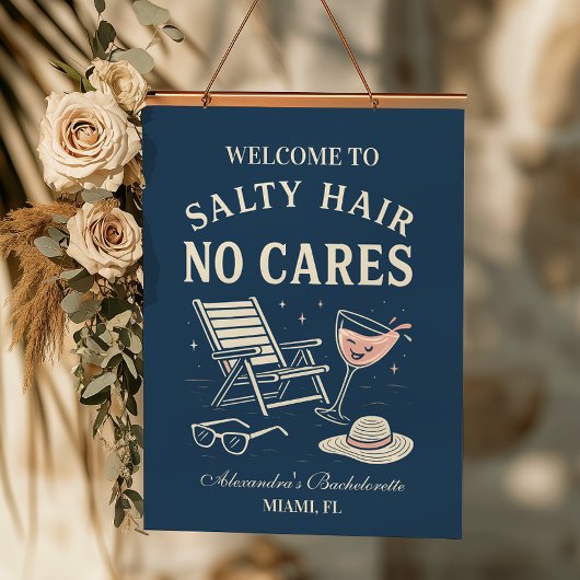 海岸の風に吹かれながら最後の乾杯 バチェロレッテ 吊り下げ型タペストリー