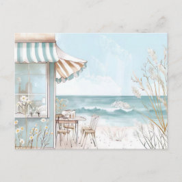 海岸の風景イラスト ポストカード