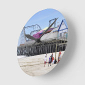 海岸の高さのジャージーの海岸 ラウンド壁時計 (傾斜)