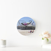 海岸の高さのジャージーの海岸 ラウンド壁時計 (ホーム)