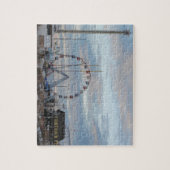 海岸の高さの日の出のFuntown桟橋のジャージーの海岸 ジグソーパズル (縦)