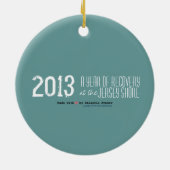 海岸の高さ- 2013年-海岸の回復 セラミックオーナメント (裏面)