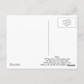 海岸の鳥を見つける… ポストカード (裏面)