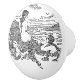 海岸の3匹の人魚 セラミックノブ (右)