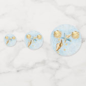 海岸の chic | 青と金のサンゴ礁 コンフェッティ (裏面)