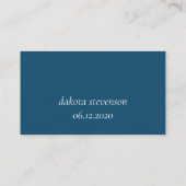 海岸の chic | 青と金のサンゴ礁 読書を持ってきて エンクロージャーカード (裏面)