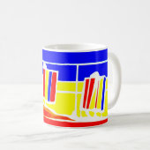 海岸のDeckchairsのマグ マグカップ (正面右)