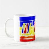 海岸のDeckchairsのマグ マグカップ (左)