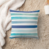海岸は縞で飾ります クッション (ブランケット)