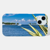 海岸ウォーターフロント壁画トロピカルオーシャンビュー Case-Mate iPhoneケース (裏面 (横))