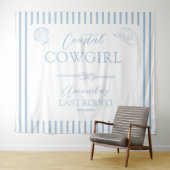 海岸カウガールハット ウェスタン独身最後のパーティー タペストリー (インサイチュ(横))