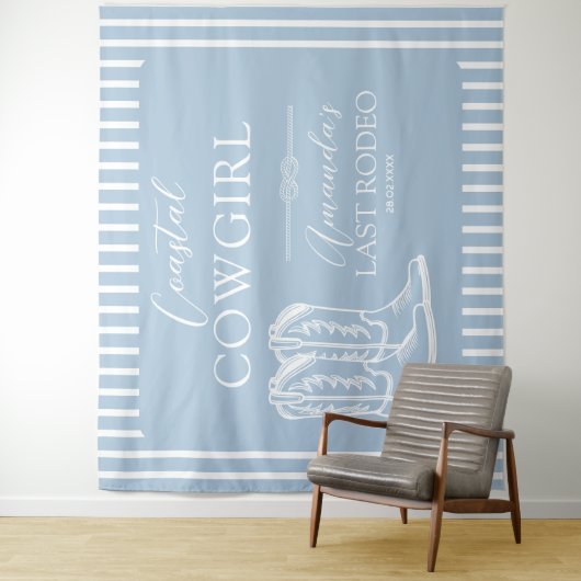 海岸カウガールブーツ ウェスタン バチェロレッテパーティー タペストリー (インサイチュ)