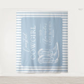 海岸カウガールブーツ ウェスタン バチェロレッテパーティー タペストリー (正面)