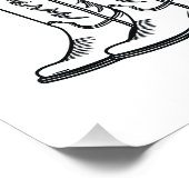 海岸カウガールブーツ ウェスタン バチェロレッテ パーティー ポスター (コーナー)