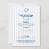 海岸カウガール手描きバチェロレッテウィークエンド 招待状 (裏面)