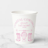 海岸カウガール ナウチカルビーチ バチェロレッテパーティー 紙コップ (裏面)