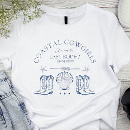 海岸カウガール ナウチカル ウェスタン ブライズテイル Tシャツ