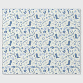 海岸カウガール バチェラー クラブ ファンパターン ラッピングペーパー (フラット)