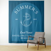 海岸クラシック モダン ネイビー ブライズメイド バナー タペストリー (インサイチュ)