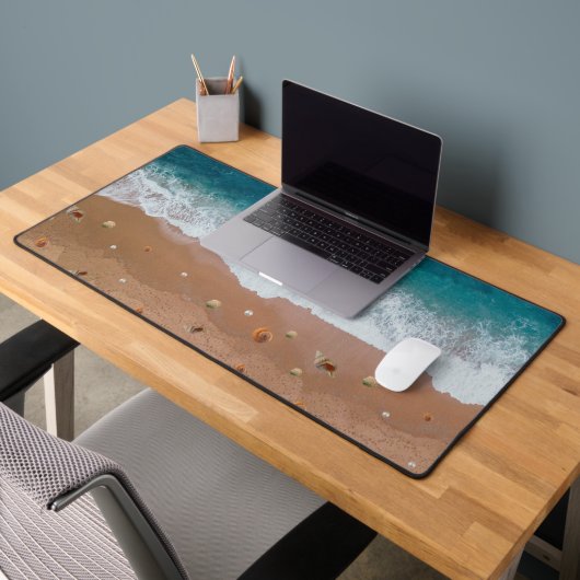海岸シェル海ビーチ自然 デスクマット (オフィス2)