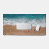 海岸シェル海ビーチ自然 デスクマット (キーボード&マウス)