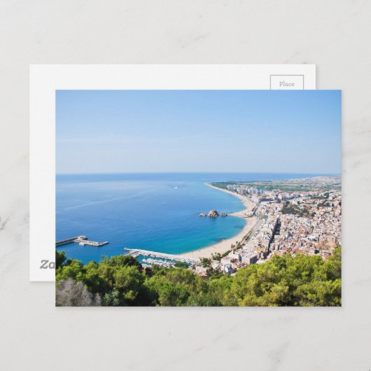 海岸スペインの線 ポストカード (正面/裏面)