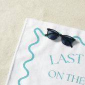 海岸ターコイズの最後の乾杯 ビーチタオル (インサイチュ)