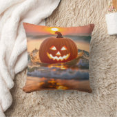 海岸ハロウィンジャック・オ・ランタン クッション (ブランケット)
