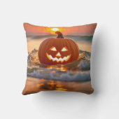 海岸ハロウィンジャック・オ・ランタン クッション (裏面)