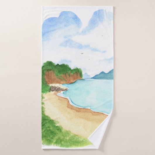 海岸ビーチ バスタオル (バスタオル)