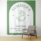 海岸モダン トロピカル グリーン レトロ バチェロレッテ タペストリー (インサイチュ)