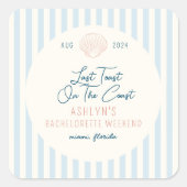 海岸上の最後のトーストバチェロレッテシール スクエアシール (正面)