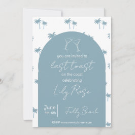 海岸上の最後のトーストバチェロレッテ 招待状