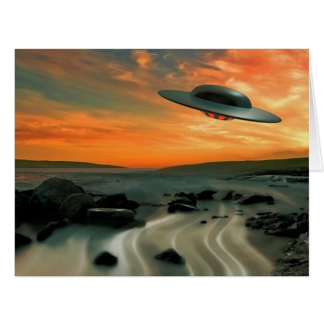 海岸上のUFO (正面横)