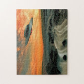 海岸上のUFO ジグソーパズル (縦)