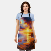 海岸上空の火災 エプロン (着用した状態)