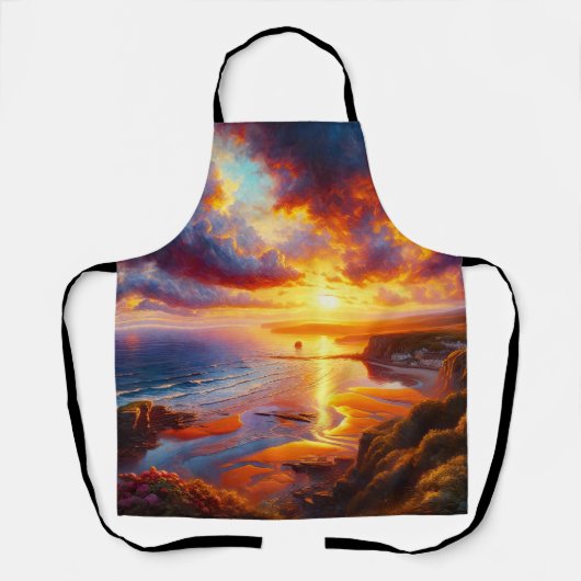 海岸上空の火災 エプロン (正面)