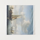 海岸前のヴィレム・ヴァン・ド・ヴェルデ号(II) タペストリー (正面(横))