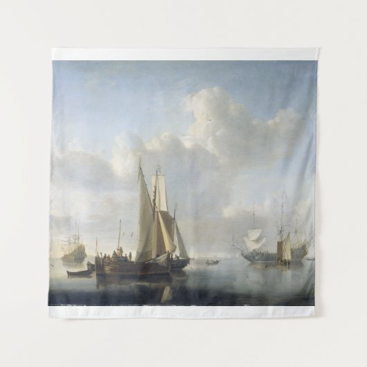 海岸前のヴィレム・ヴァン・ド・ヴェルデ号(II) タペストリー (正面)