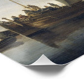 海岸前のヴィレム・ヴァン・ド・ヴェルデ号(II) ポスター (コーナー)