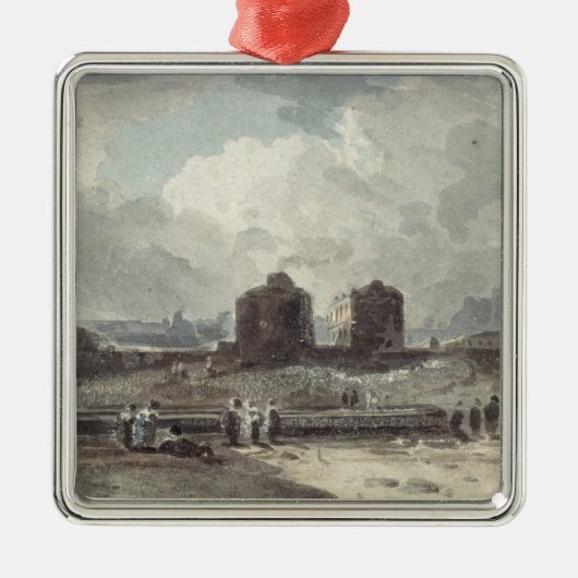 海岸場面 メタルオーナメント (正面)