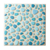 海岸小石モザイクタイル タイル (正面)