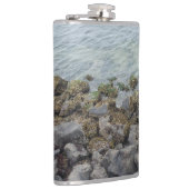 海岸岩ステンレス鋼製のウォーターボトル フラスク (右)