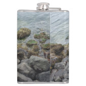 海岸岩ステンレス鋼製のウォーターボトル フラスク (裏面)