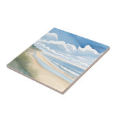 海岸散歩 | 海の水彩画 タイル (側面)