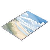 海岸散歩 | 海の水彩画 ノートブック (左側)