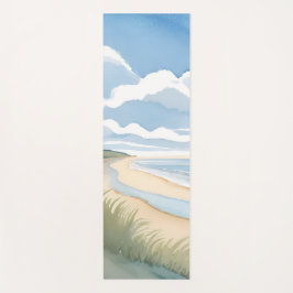 海岸散歩 | 海の水彩画 ヨガマット