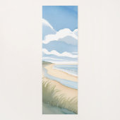 海岸散歩 | 海の水彩画 ヨガマット (裏面)